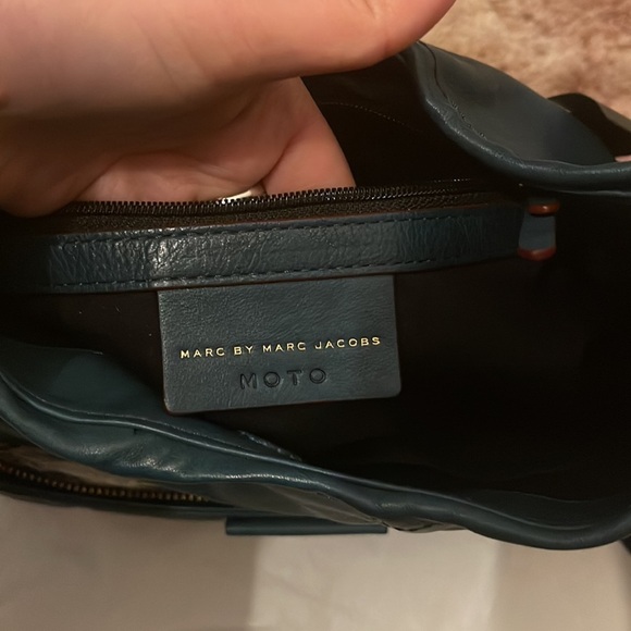 MARC BY MARC JACOBS- teal moto shoulder bag ✨NWT✨ - Picture 4 of 16